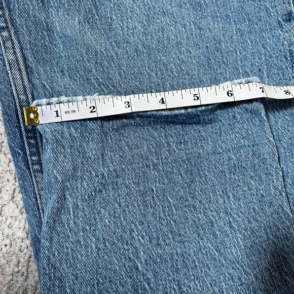 Abercrombie & Fitch Curve Love Mid Rise Straight Jeans - Light Wash Denim SZ 29 - Picture 13 of 15